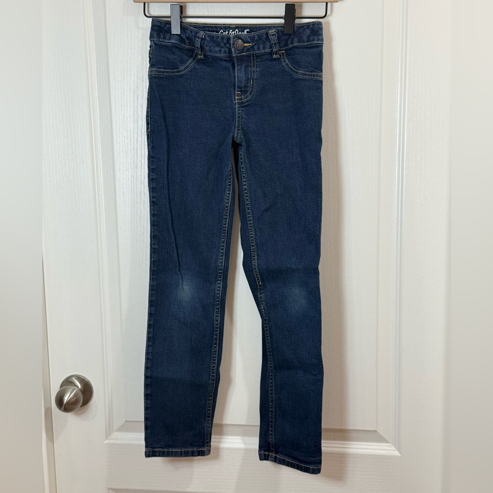 Cat & Jack Women's Dark Blue Ankle Jeans - Picture 1 of 7